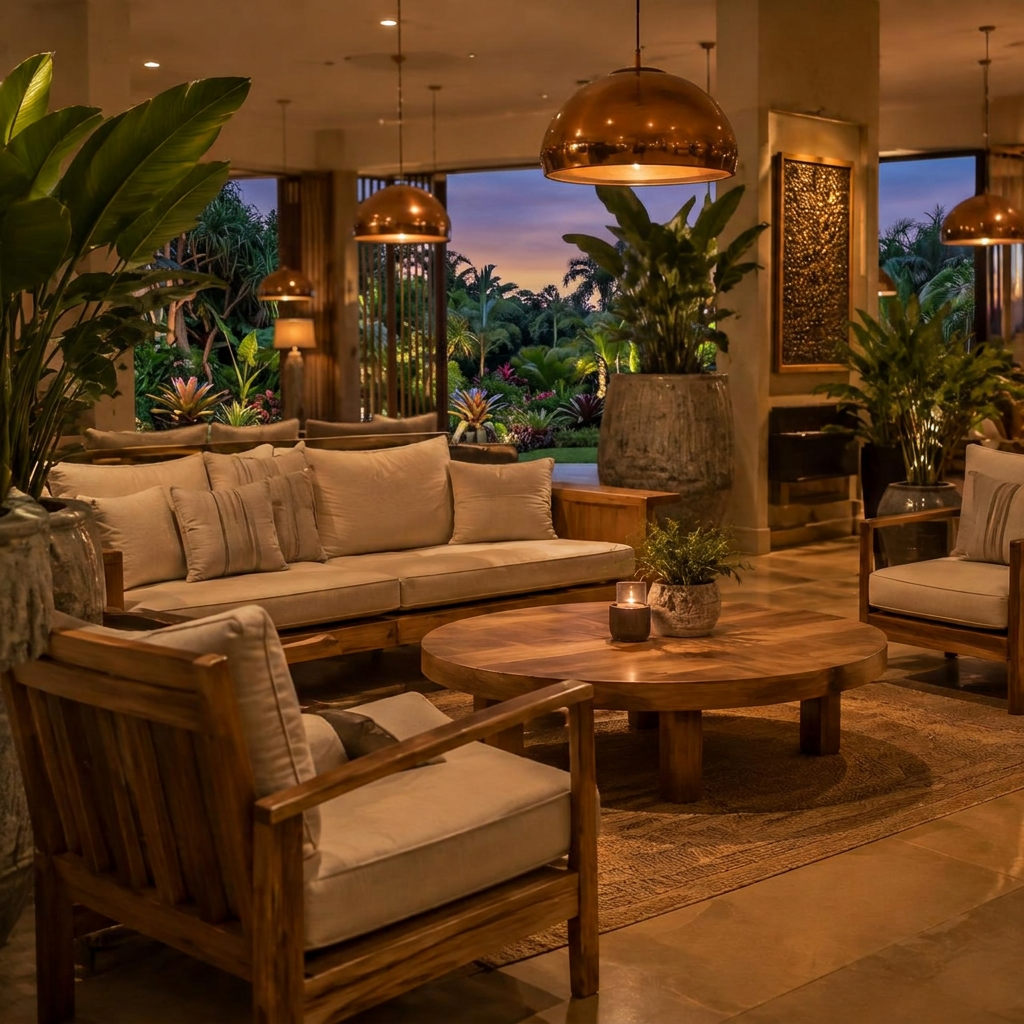 Lounge seating area